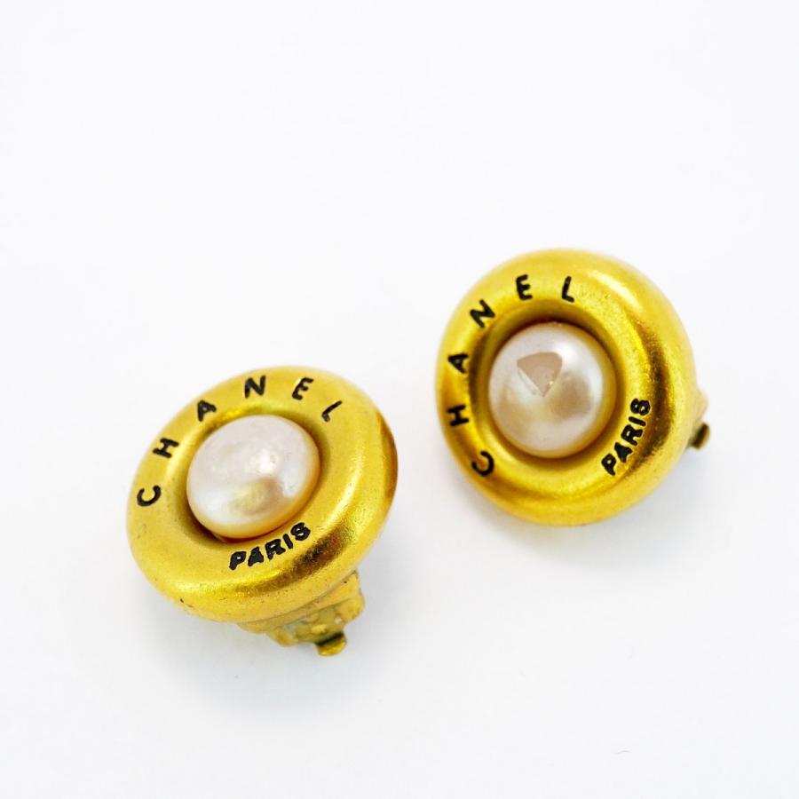 CHANEL 【5jeb0584】シャネル イヤリング ヴィンテージ シャネルロゴ 