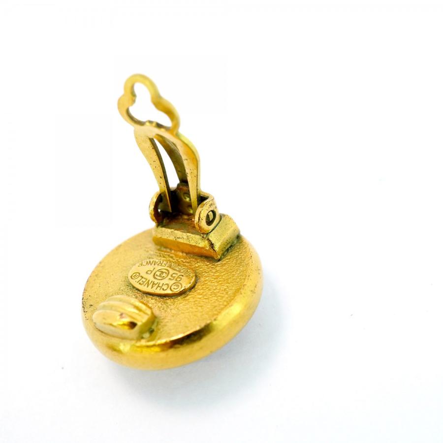 CHANEL 【5jeb0584】シャネル イヤリング ヴィンテージ シャネルロゴ  