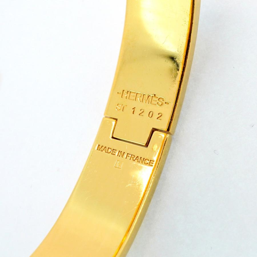 HERMES 【5jeb0592】エルメス バングル クリッククラックPM GPメッキ  