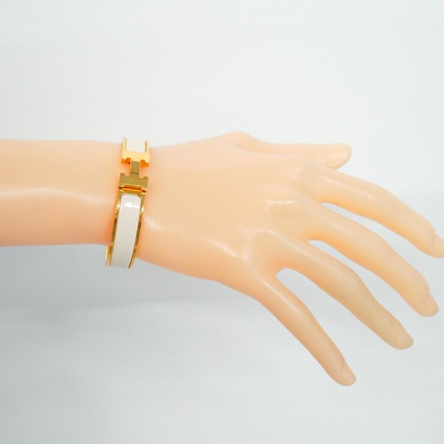 HERMES 【5jeb0592】エルメス バングル クリッククラックPM GPメッキ  