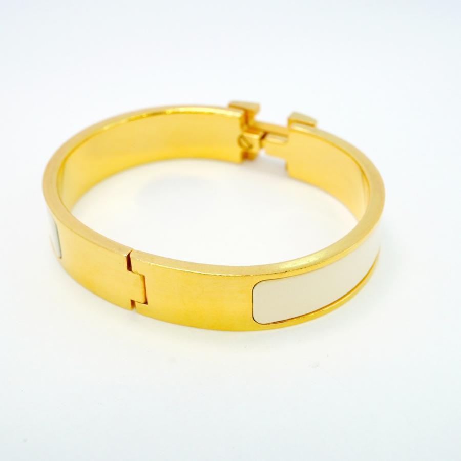 HERMES 【5jeb0592】エルメス バングル クリッククラックPM GPメッキ  