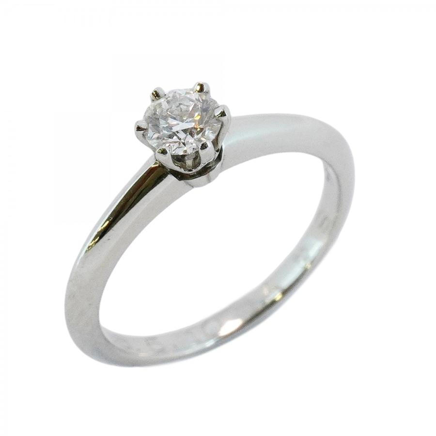 TIFFANY&Co. 【5jeb0594】ティファニー リング ソリティア 1PD Pt950  