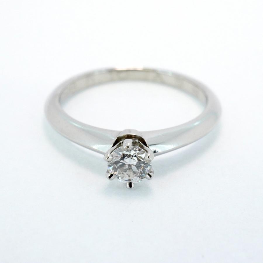 TIFFANY&Co. 【5jeb0594】ティファニー リング ソリティア 1PD Pt950  