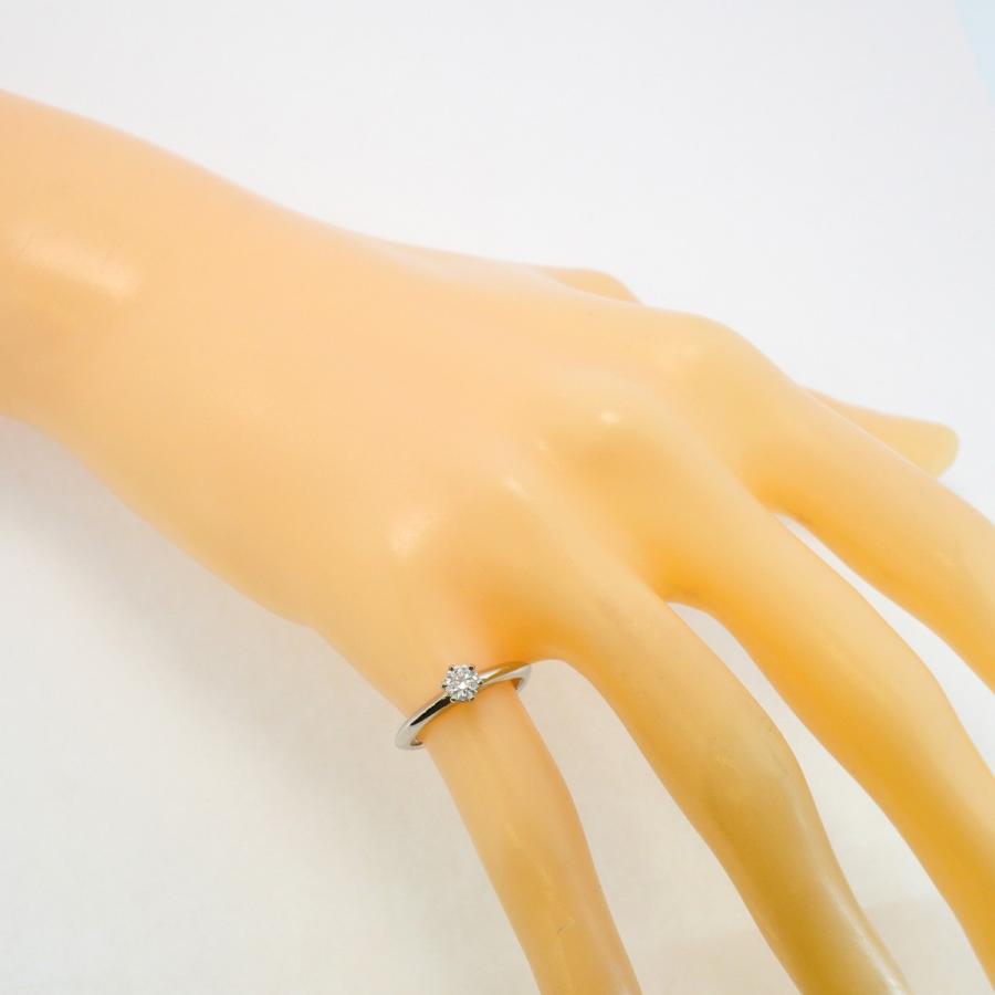 TIFFANY&Co. 【5jeb0594】ティファニー リング ソリティア 1PD Pt950  