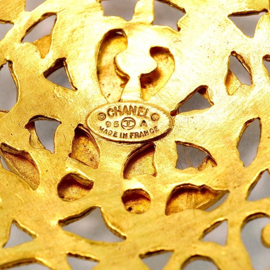 CHANEL 【5jeb0597】シャネル ブローチ ヴィンテージ ココマーク 丸型  
