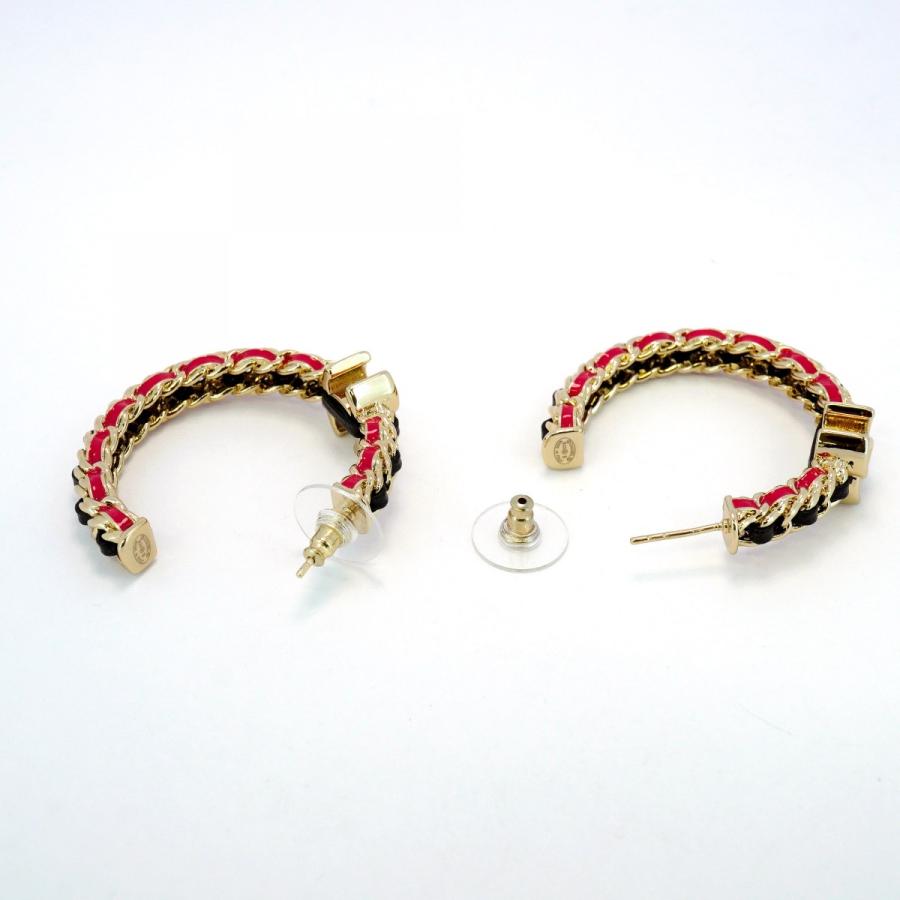 CHANEL 【5jeb0598】シャネル ピアス ココマーク フープ GPメッキ  