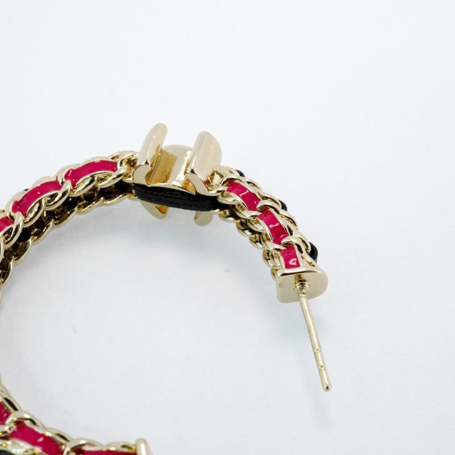 CHANEL 【5jeb0598】シャネル ピアス ココマーク フープ GPメッキ  
