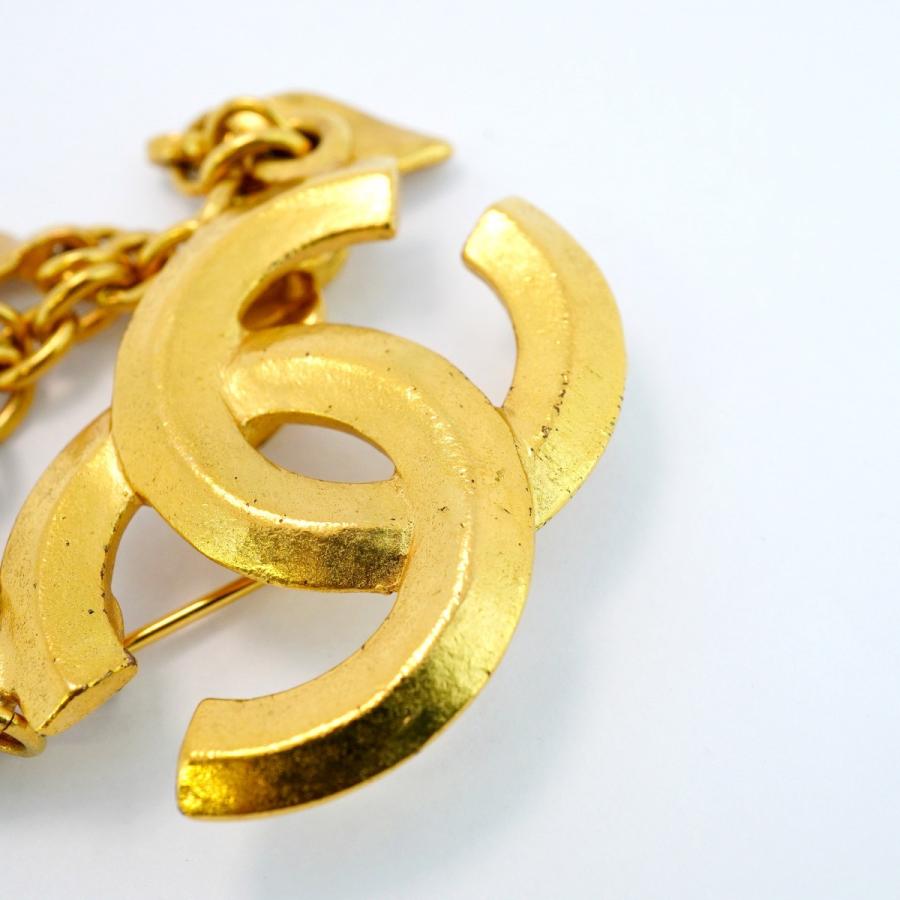 CHANEL 【5jeb0602】シャネル ブローチ ヴィンテージ ココマーク GP  