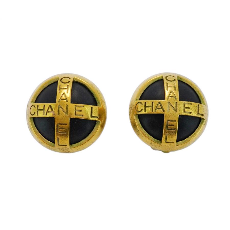 CHANEL 【5jeb0608】シャネル イヤリング ヴィンテージ シャネルロゴ  