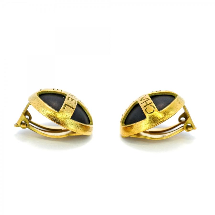 CHANEL 【5jeb0608】シャネル イヤリング ヴィンテージ シャネルロゴ  