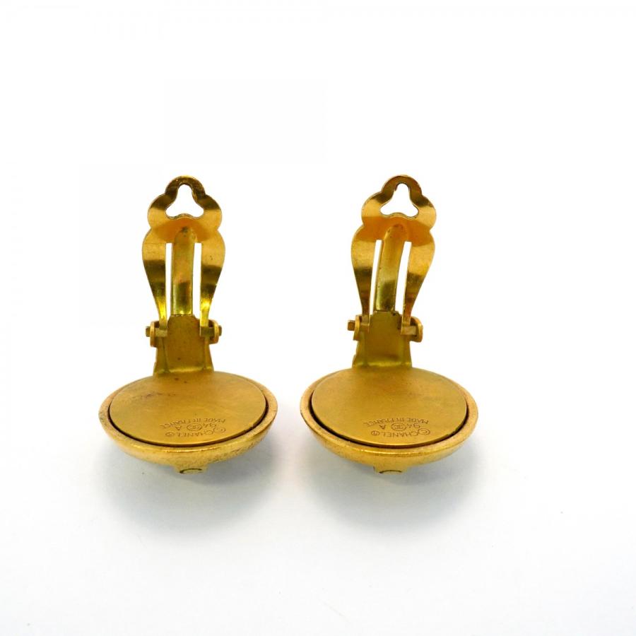 CHANEL 【5jeb0608】シャネル イヤリング ヴィンテージ シャネルロゴ  