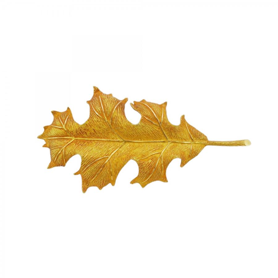 TIFFANY&Co. 【5jeb0616】ティファニー ブローチ リーフモチーフ K18YG  