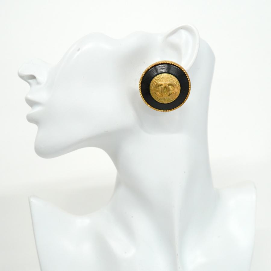 CHANEL 【5jeb0617】シャネル イヤリング ヴィンテージ ココマーク 丸  