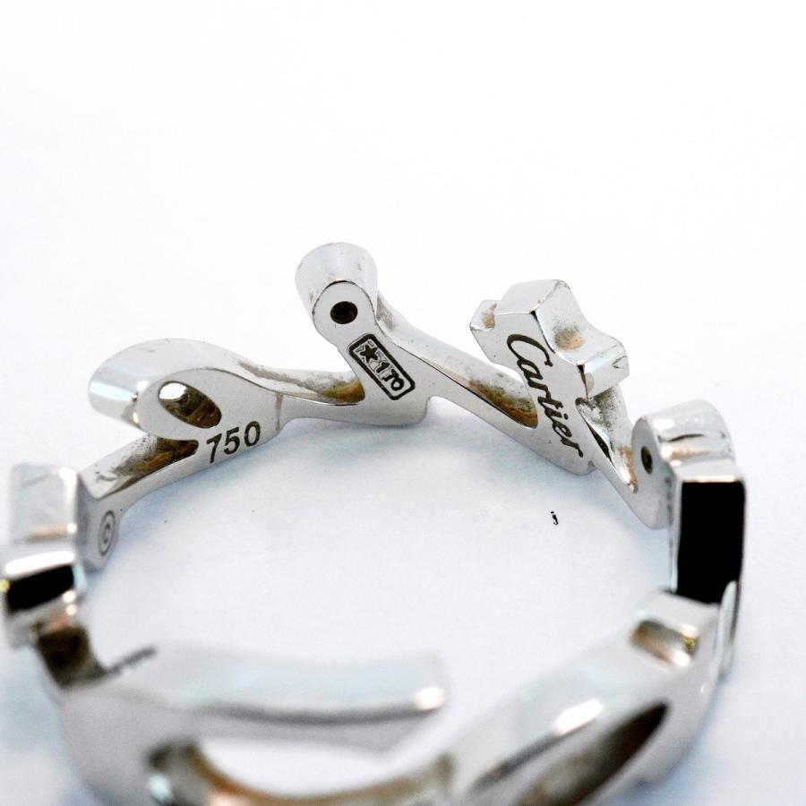 Cartier 【5jeb0622】カルティエ リング シグネチャー 3PD K18WG  