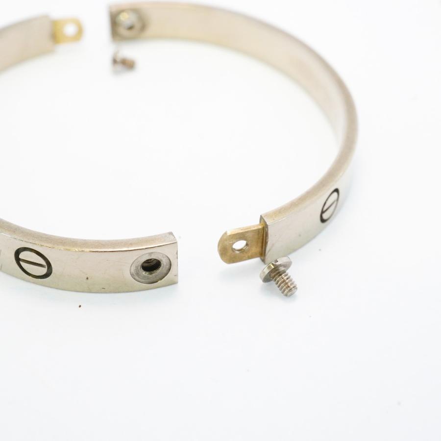 Cartier 【5jeb0623】カルティエ バングル ラブブレス K18WG ホワイト  