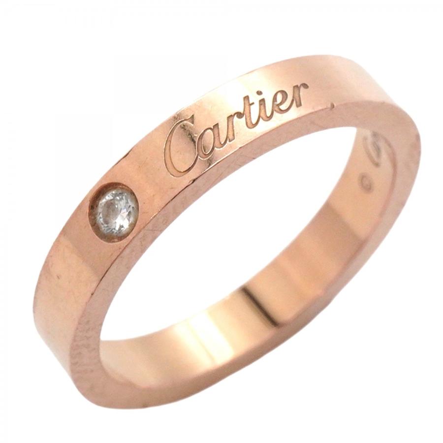 Cartier 【5jeb0631】カルティエ リング エングレーブド 1PD K18PG  