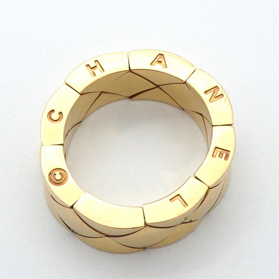 CHANEL 【5jeb0635】シャネル リング マトラッセ K18YG イエロー  