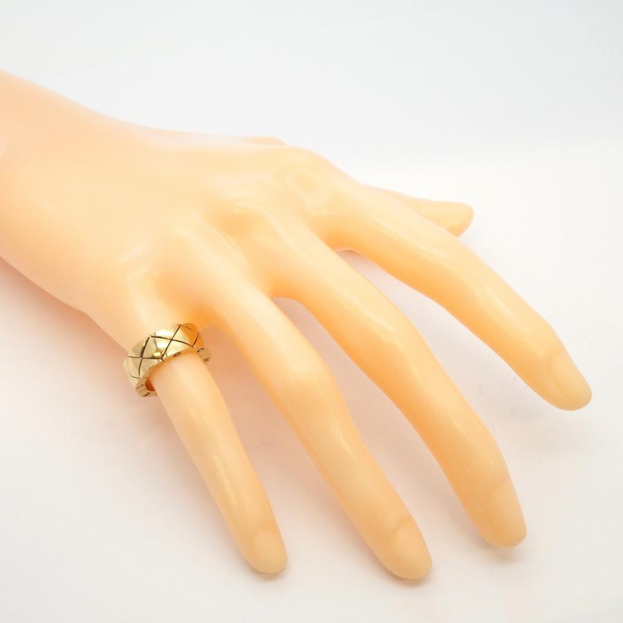 CHANEL 【5jeb0635】シャネル リング マトラッセ K18YG イエロー  