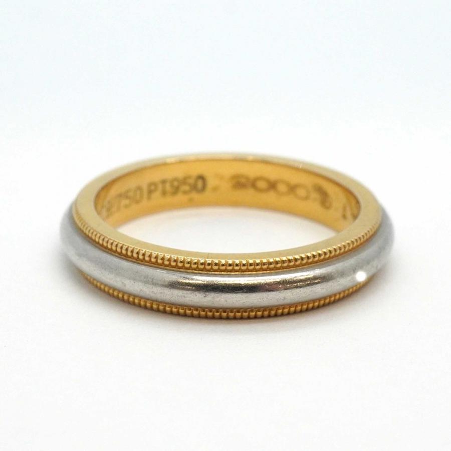 TIFFANY&Co. 【5jeb0636】ティファニー リング ミルグレイン K18YG  