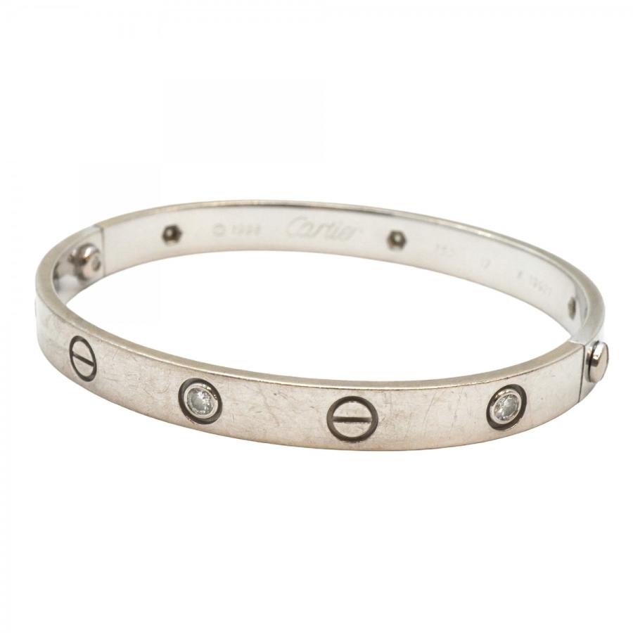 Cartier 【5jeb0639】カルティエ バングル ラブブレス/ハーフダイヤ  
