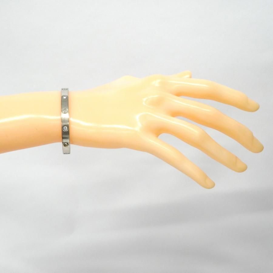 Cartier 【5jeb0639】カルティエ バングル ラブブレス/ハーフダイヤ  