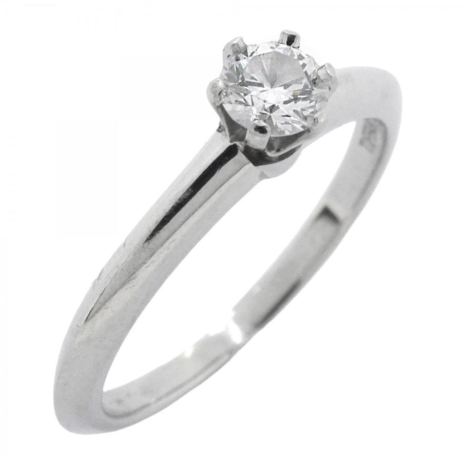 TIFFANY&Co. 【5jeb0667】ティファニー リング ソリティア 1PD Pt950  