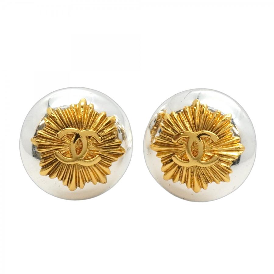 CHANEL 【5jeb0677】シャネル イヤリング ヴィンテージ ココマーク 丸  