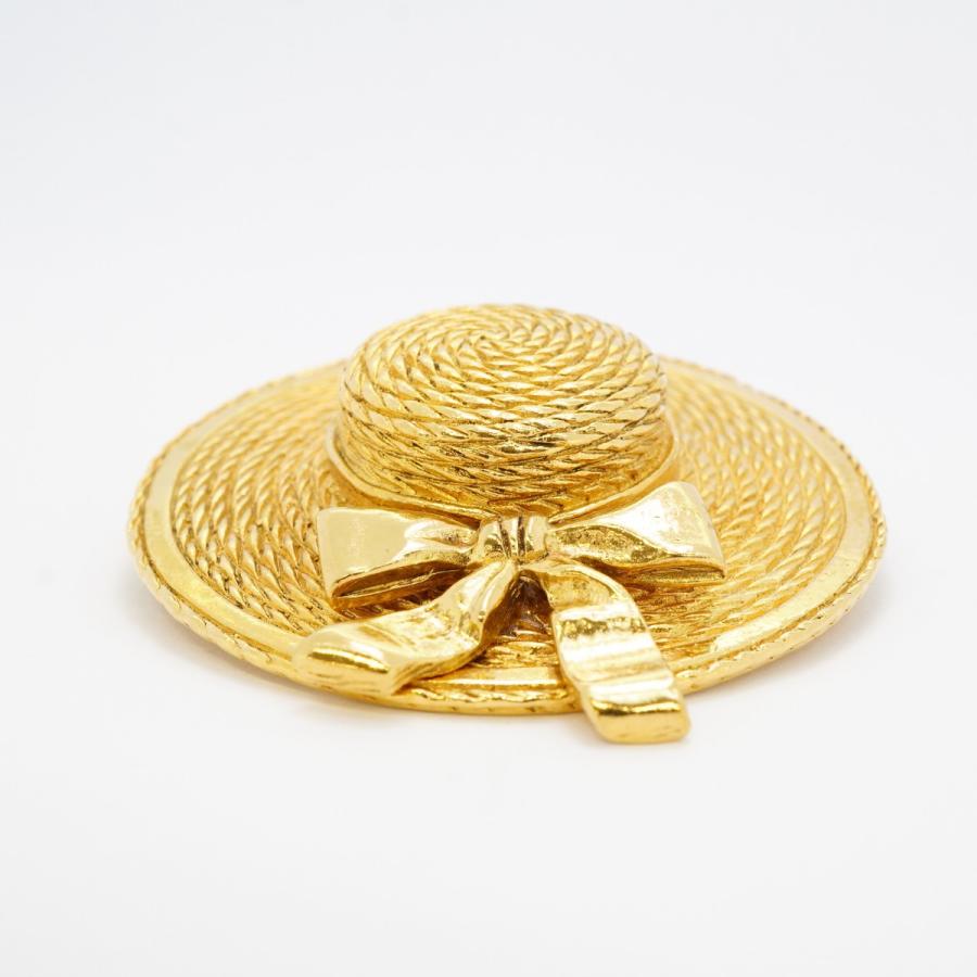 CHANEL 【5jeb0692】シャネル ブローチ ヴィンテージ リボンモチーフ  