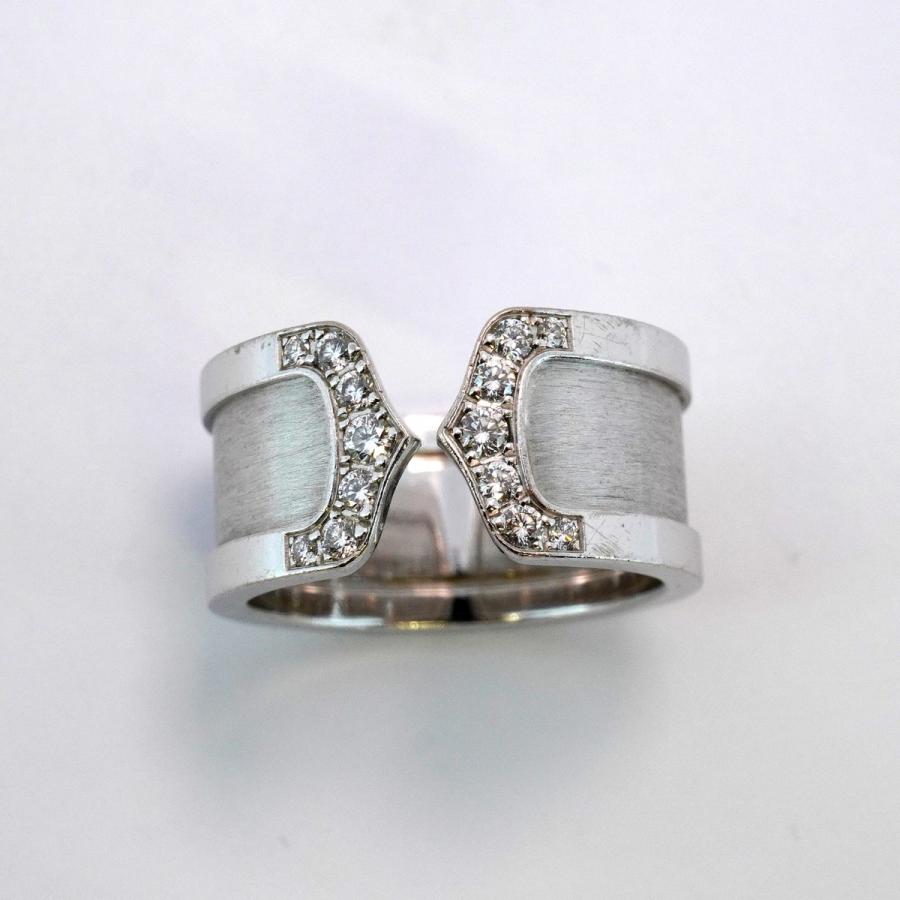 Cartier 【5jeb0695】カルティエ リング C2 K18WG ホワイトゴールド  