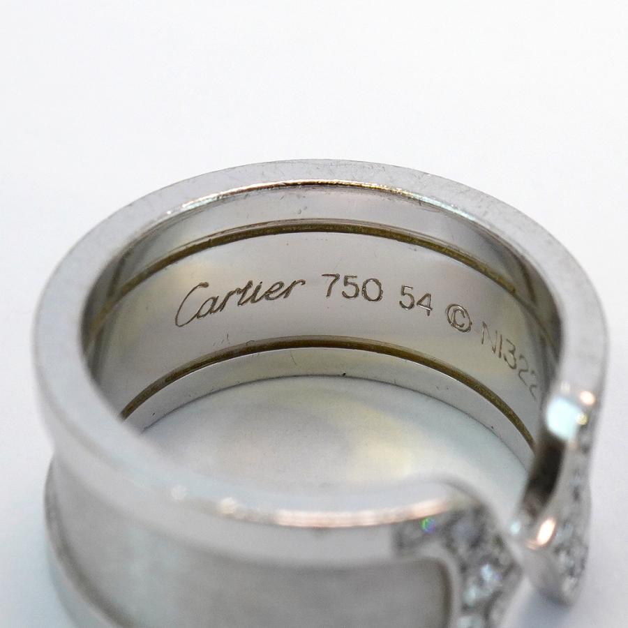 Cartier 【5jeb0695】カルティエ リング C2 K18WG ホワイトゴールド  