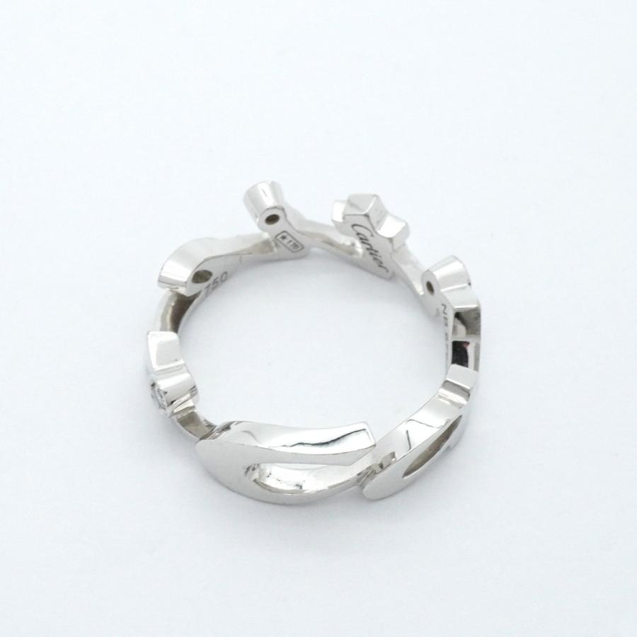 Cartier 【5jeb0705】カルティエ リング シグネチャーロゴ 3PD K18WG  