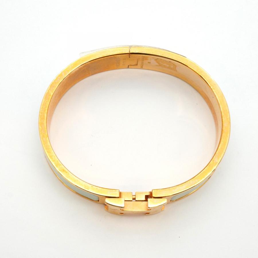 HERMES 【5jeb0708】エルメス バングル クリッククラックPM GPメッキ  