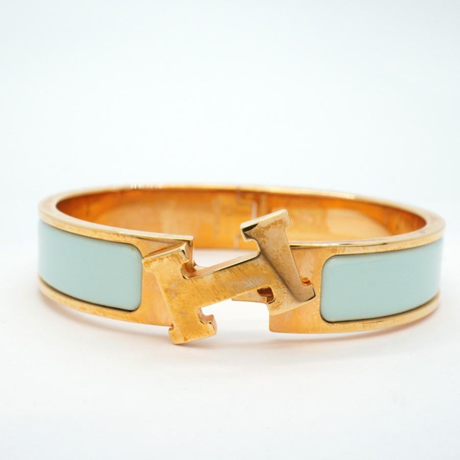 HERMES 【5jeb0708】エルメス バングル クリッククラックPM GPメッキ  