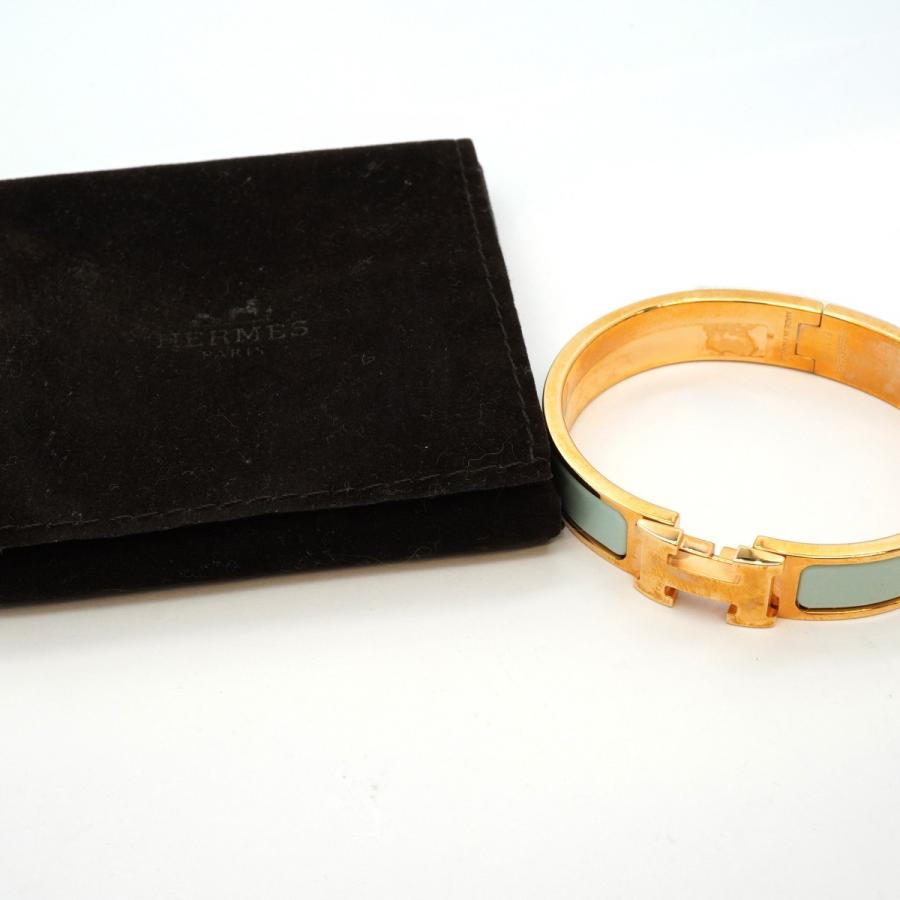 HERMES 【5jeb0708】エルメス バングル クリッククラックPM GPメッキ  