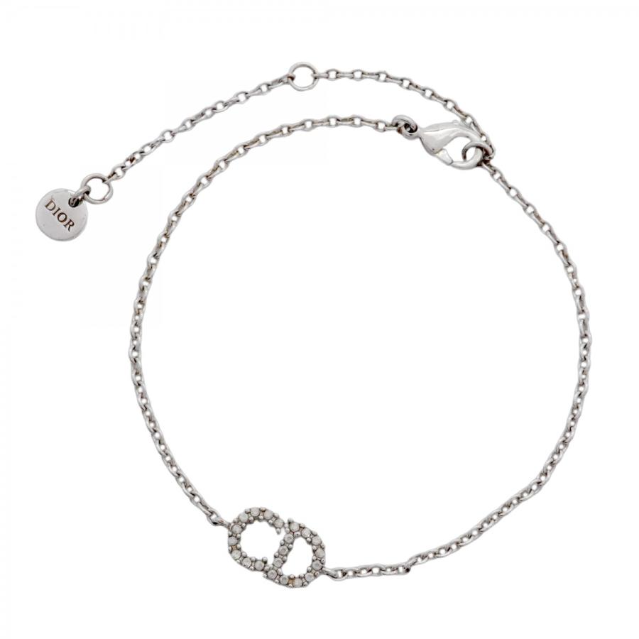 クリスチャンディオール DIORロゴ メタル ラインストーン ブレスレット クリスチャンディオール DIORロゴ メタル ラインストーン ブレスレット