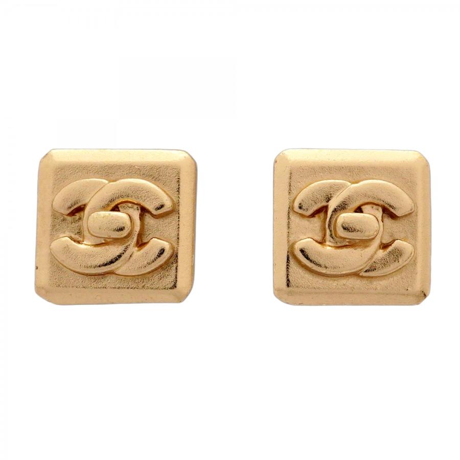 シャネル☆CHANEL ピアス片耳スクエア