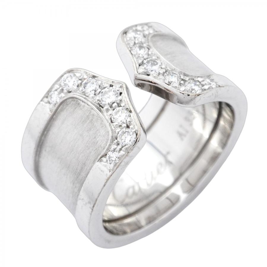 Cartier 【5jib0453】カルティエ リング 2C K18WG ホワイトゴールド  