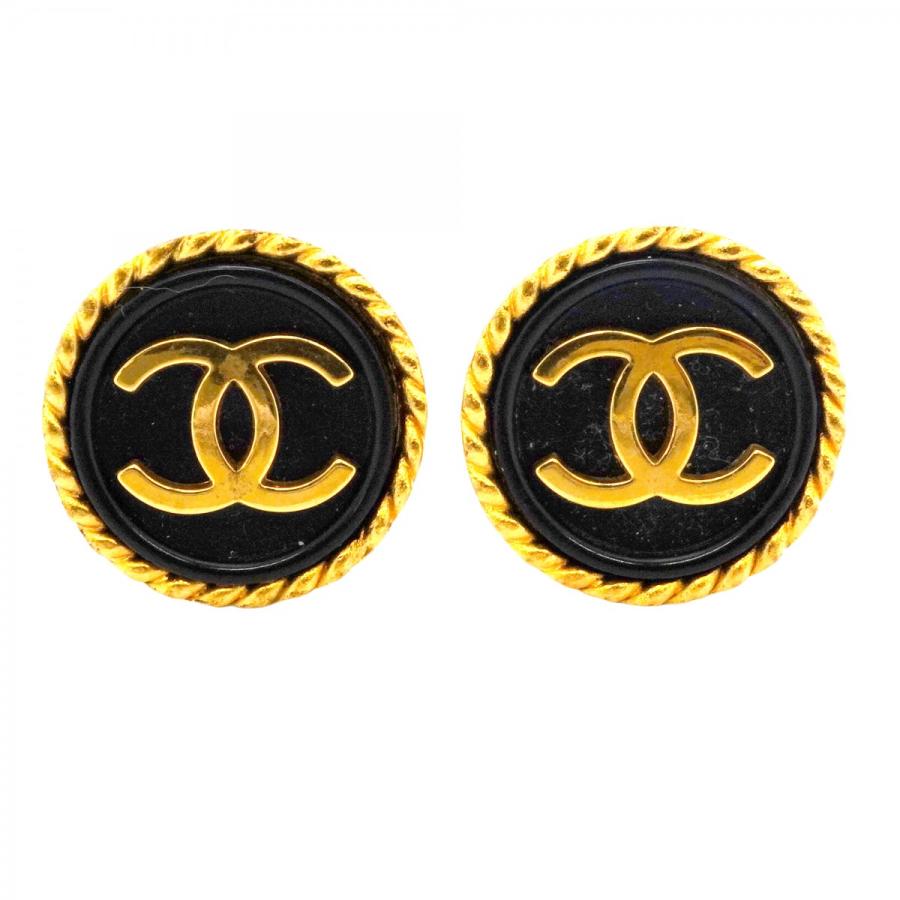 CHANEL 【5jmb0737】シャネル イヤリング ヴィンテージ ココマーク 丸  