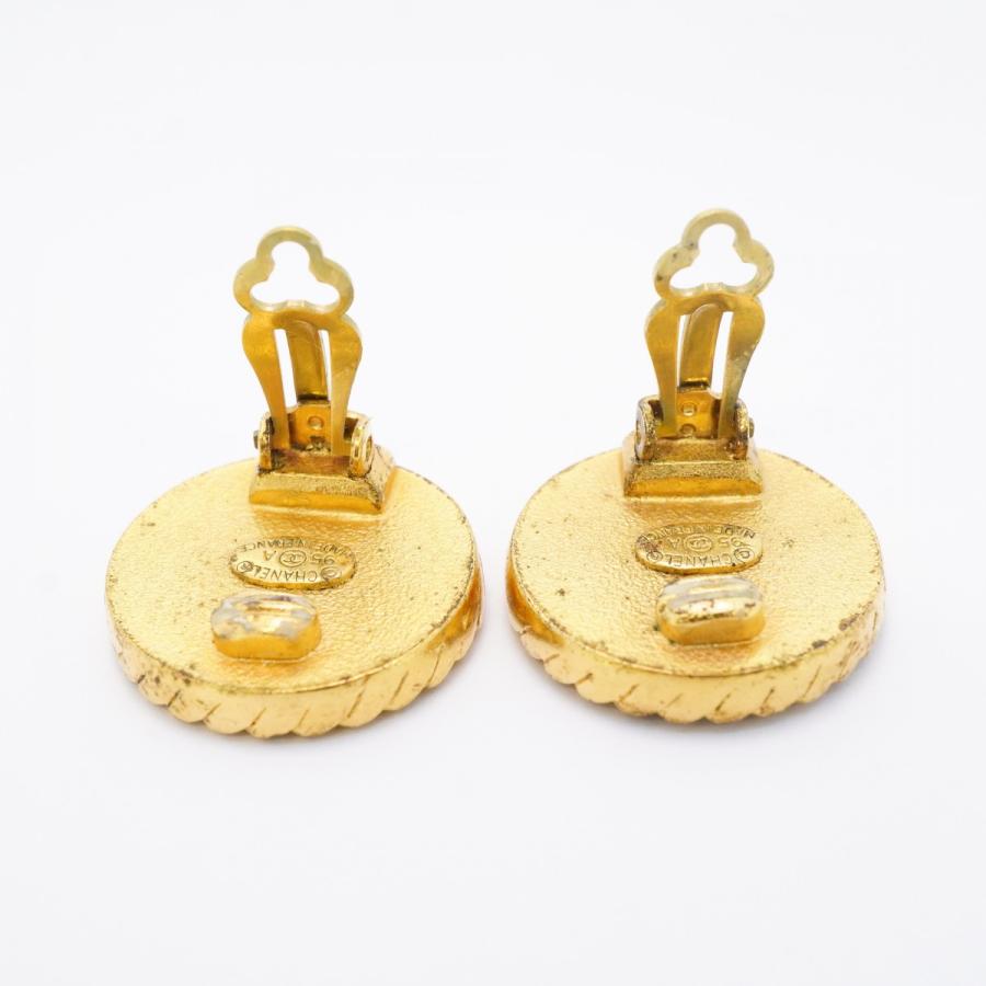 CHANEL 【5jmb0737】シャネル イヤリング ヴィンテージ ココマーク 丸  