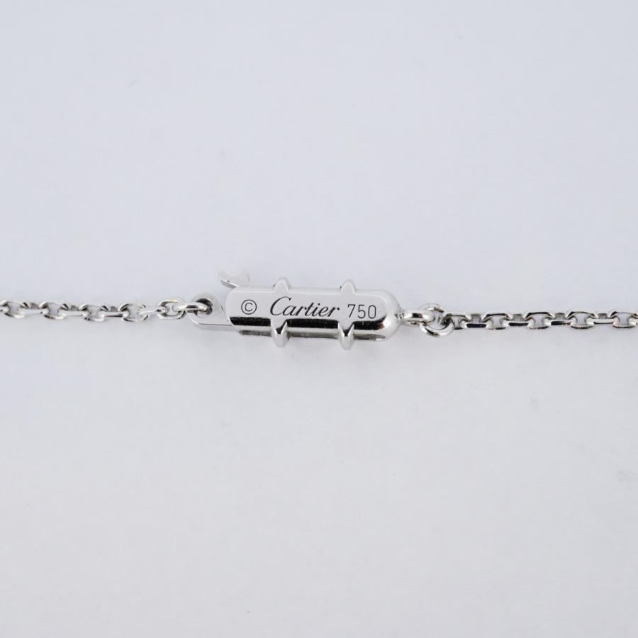 Cartier 【5jmb0796】カルティエ ネックレス Cハート K18WG ホワイト  