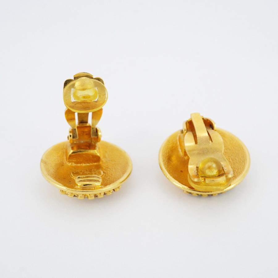シャネルのビンテージイヤリング 5jpb0433】シャネル イヤリング ヴィンテージ ココマーク 丸型