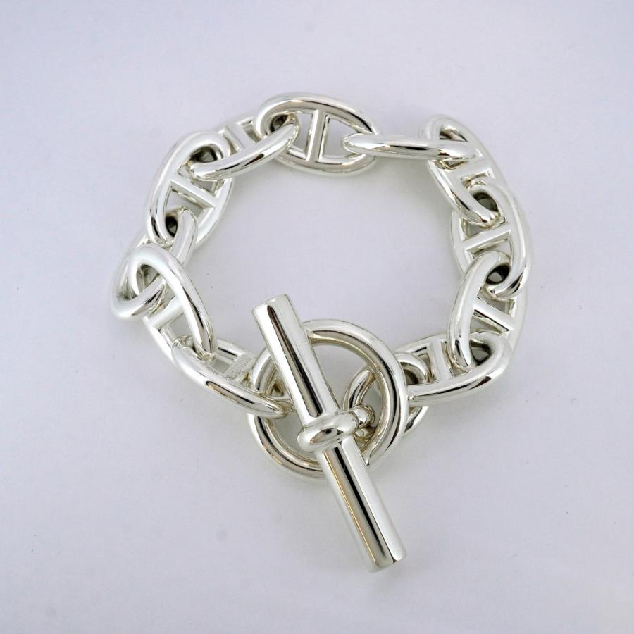 HERMÈS エルメス シェーヌダンクル ブルー 約22cm 箱付き 廃盤 希少