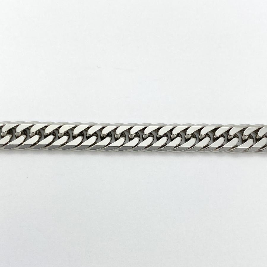 5khb030】喜平 ネックレス Pt850 プラチナ 6面 ダブル 40.1cm 41g 
