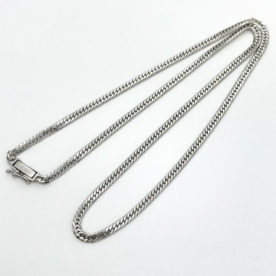 5khc020】喜平 ネックレス Pt850 プラチナ 6面 ダブル 51cm 20.2g 