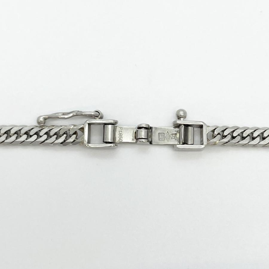 5khc020】喜平 ネックレス Pt850 プラチナ 6面 ダブル 51cm 20.2g 