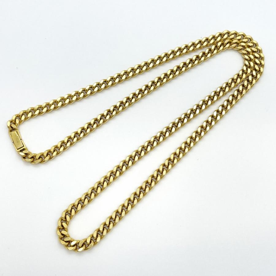 5khc088】喜平 ネックレス K18 ゴールド 2面 シングル 60.9cm 80.6g  