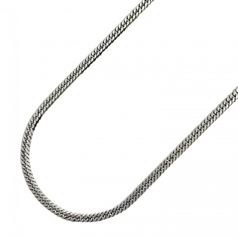 5khd043】喜平 ネックレス Pt850 プラチナ 6面 ダブル 50.5cm 16g 