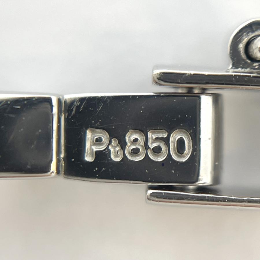 5khd043】喜平 ネックレス Pt850 プラチナ 6面 ダブル 50.5cm 16g  