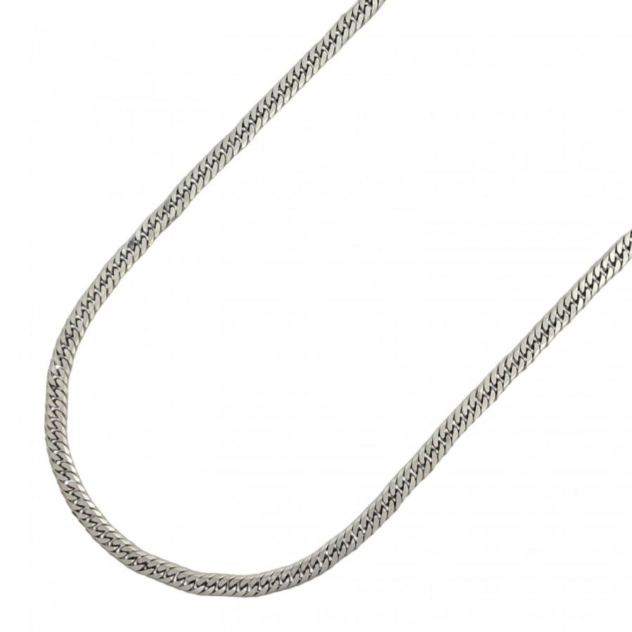 5khd083】喜平 ネックレス Pt850 プラチナ 6面 ダブル 50.5cm 13g