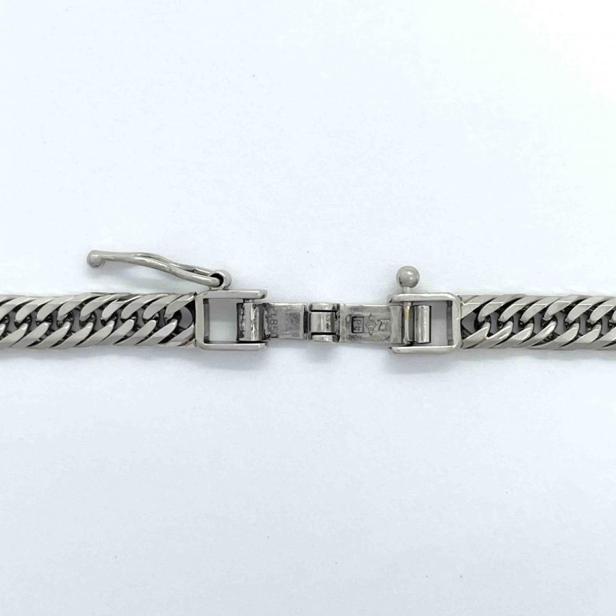 5khd092】喜平 ネックレス Pt850 プラチナ 8面 トリプル 51.4cm 30g